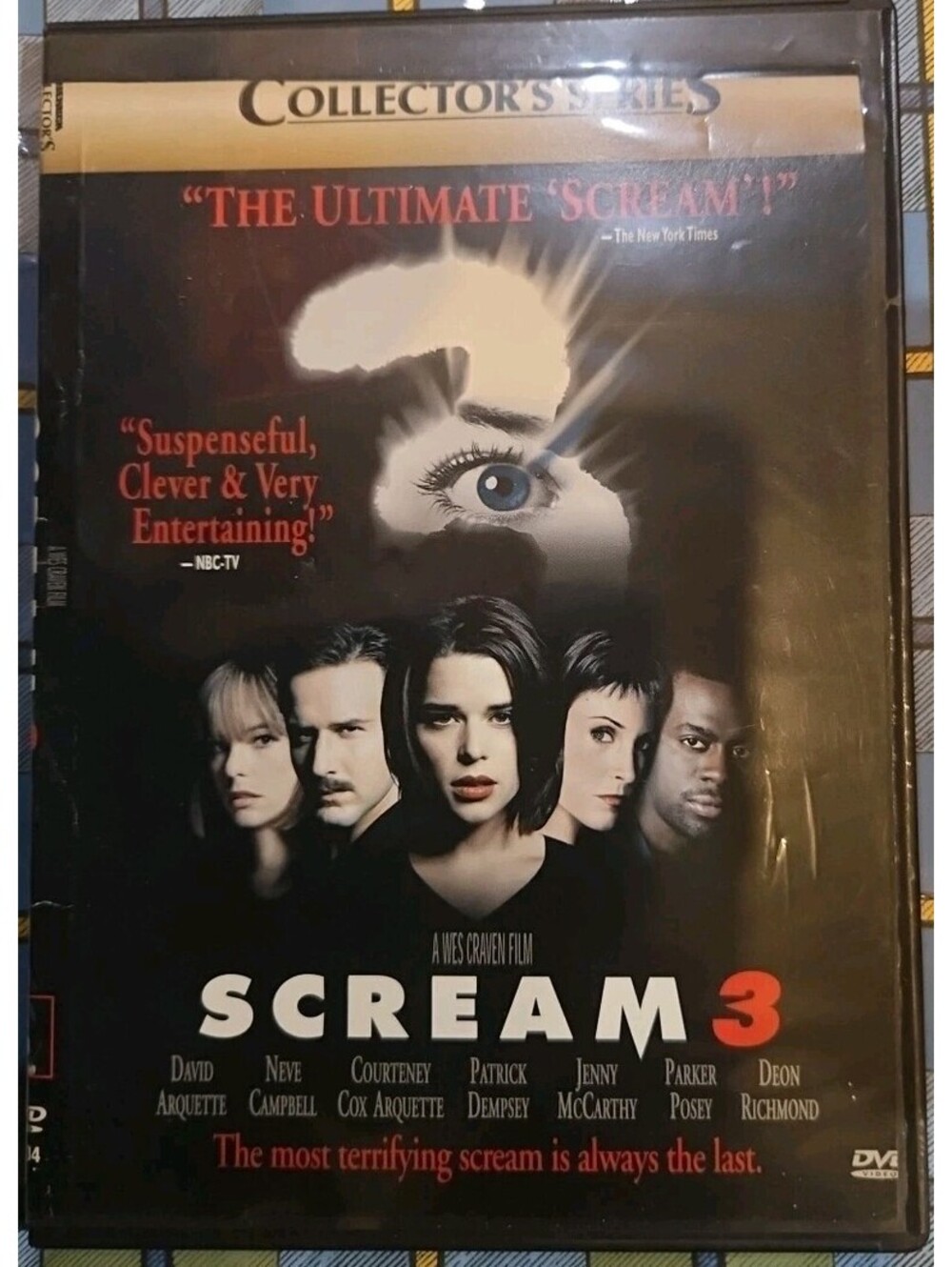 Scream 3 (DVD, 2000) Tested slim case cropped artwork.